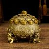 Copper Treasure Bowl Ornament Pixiu Living Room Housewarming Gift Metal Craft