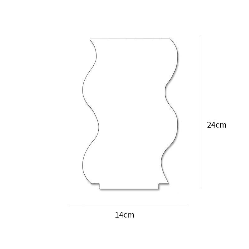 Irregular Acrylic Concave Makeup Mirror - Decorative Photo Prop