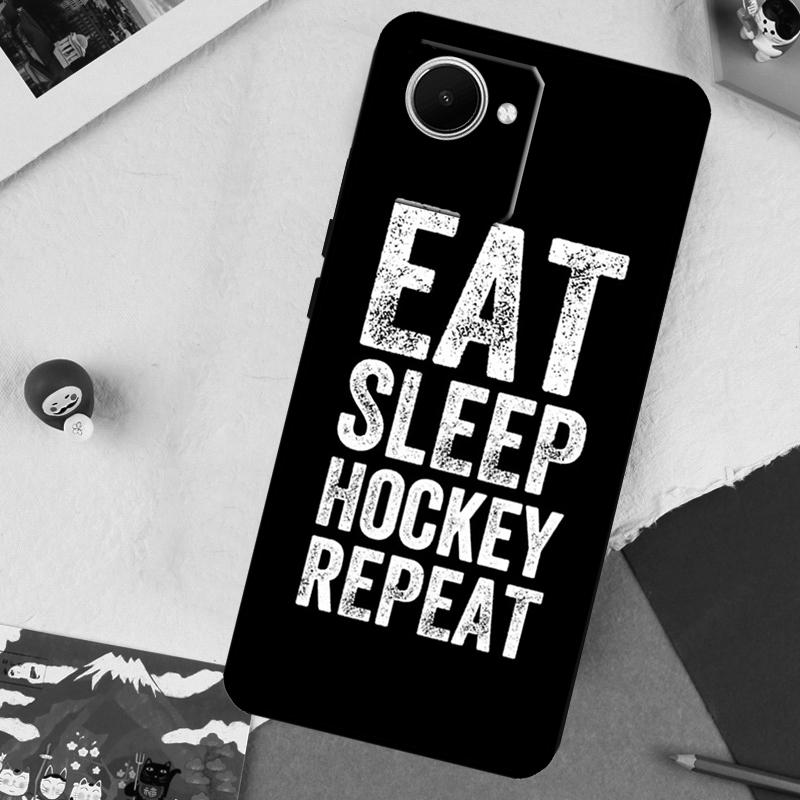 Ice Hockey Puck For Realme GT 6T 6 5 GT 7 Pro C61 C55 C53 C51 C21Y C25S C67 C75 10 11 12 13 14 Pro Plus Case