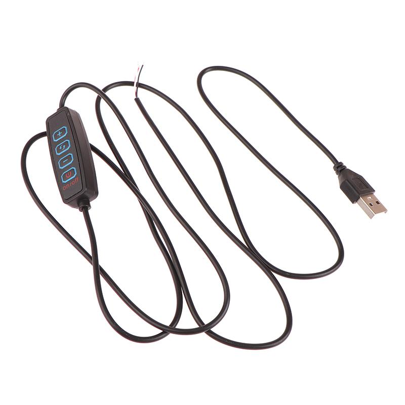 1.5M Usb 5V Led Tri-Color Dimming Color Switch Cable Dimmer 4-Key Controller 2Ch For Low Voltage Led Cct Bicolor Light