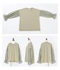 Oshare Walker Candy Sleeve Pullover Crew Long Loose Plus Sizes Perfect for or Any Product 11tn09b n'OrLABEL [Multi-Material Sweatshirt] Women's