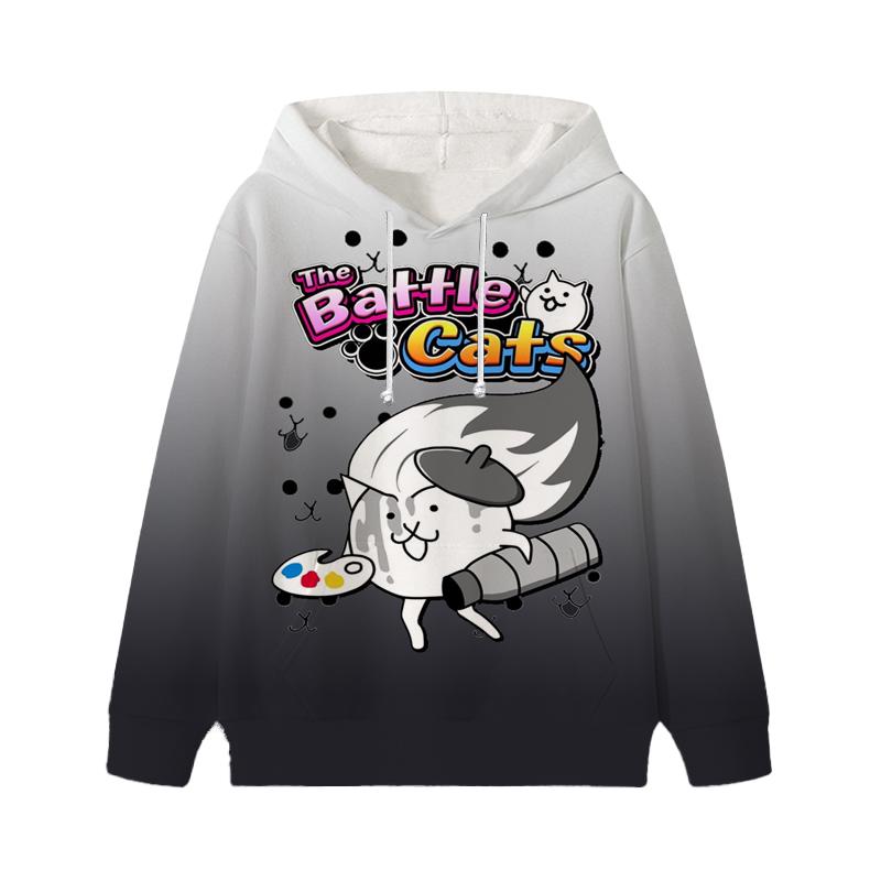 

The Battle Cats Дитячі толстовки Дитячий пуловер Повсякденний одяг Дитяча дівчинка Хлопчик Мультфільм Kawaii Топи Світшоти 160 жовтий
