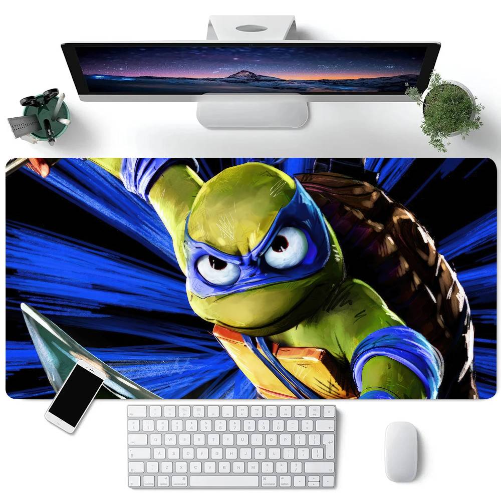 N-Ninja T-Turtles Mousepad Large Keyboard Desk Mat Gaming Mouse Pad LockEdge Non-slip Mat