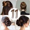 Vintage Stil U-förmige Haargabeln Holz Haargabel Traditioneller chinesischer Stil Haarnadel Duttfrisur