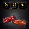 Side Marker Light Set For 2003-2018 RAM 2500 3500 Double Wheel Amber Red 4pcs EV