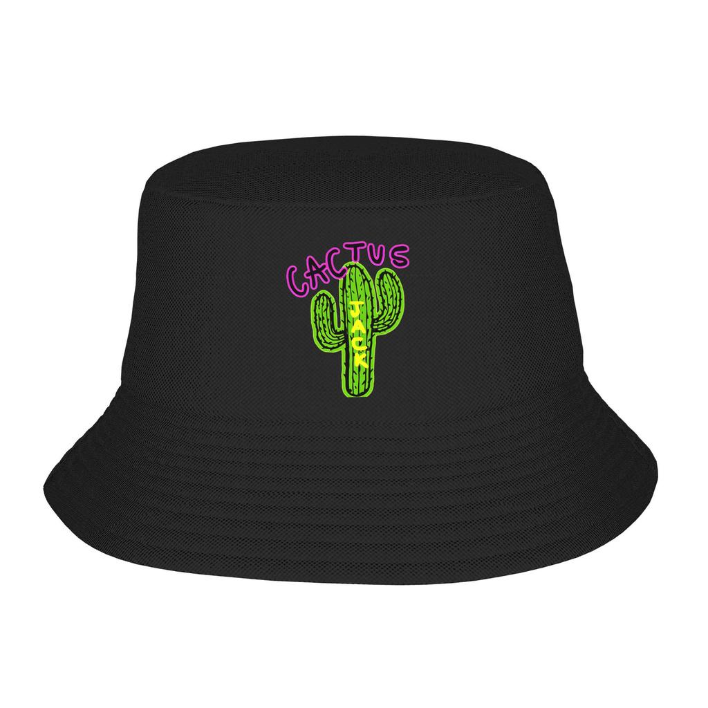 Cactus Jack Face Travis Bucket Hats Spring Headwear Accessories Rapper Fisherman Hats for Camping Woman Ispoti Cap Lightweight
