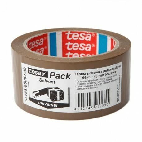 SOLVENT packing tape 66m:48mm, brown