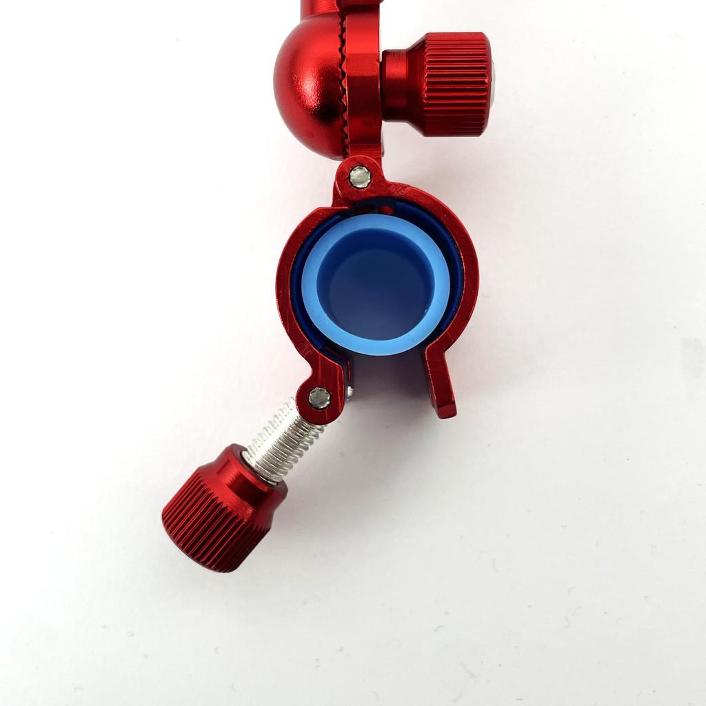 Universal Aluminum Alloy Rear Antenna Rod Holder - Full Metal S-Shaped Fishing Rod Support