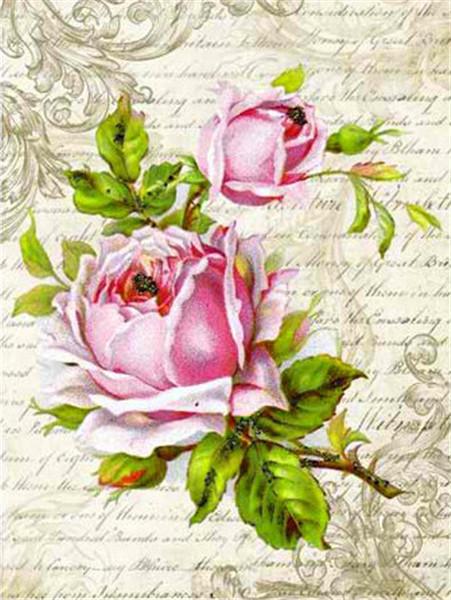 DIY Diamond Painting Flower Mosaic Diamond Rose 5D Painting Rhinestone Cross Stitch Black Red Wall Art