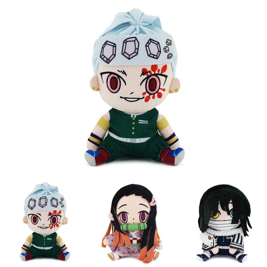 17*20cm Demon Slayer Plush Toys Zenitsu Giyuu Tanjiro Nezuko Inosuke Xmas Gifts