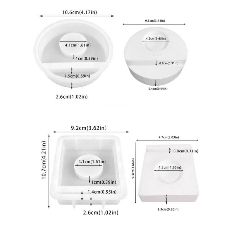 Star Candle Holder Molds with Base for Making Candle Holder Tealight Holder Decorations Gypsum Ornament Art Craft