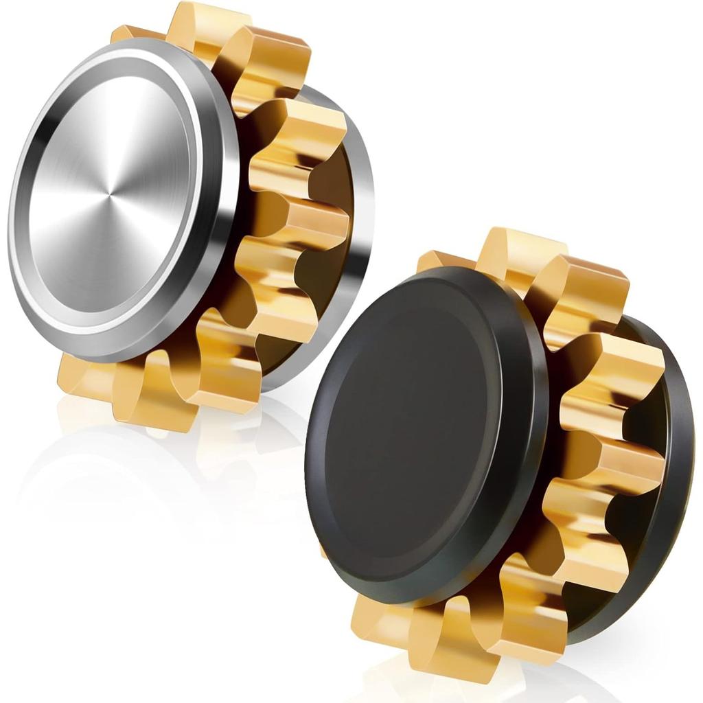Copper Gear Metal Spinner Toy Small Fidget Toy Solid Metal Brass Gear Mini Steel Bearing for Adults Copper Gear Design Boredom Killing Time Toys
