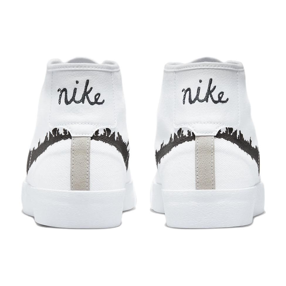 Nike Pantofi sport Blazer Court Mid Premium SB alb negru unisex DM8553-100