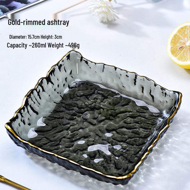 

Ru Han Hammered Glass Square Plate