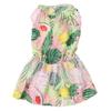 Dog Dress Romantic Classic Leaf Pattern Soft Comfortable Doggie Princess Dress for Dating Party