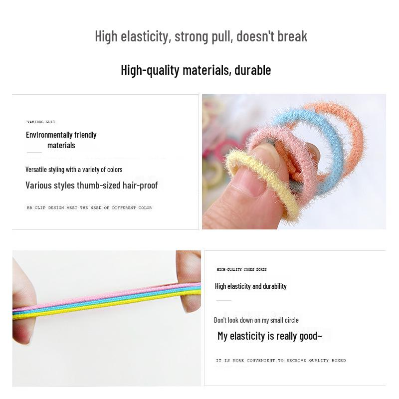 Colorful Baby Hair Tie: Gentle Elastic Hair Rope for Children, Small Size, New Style Accessories