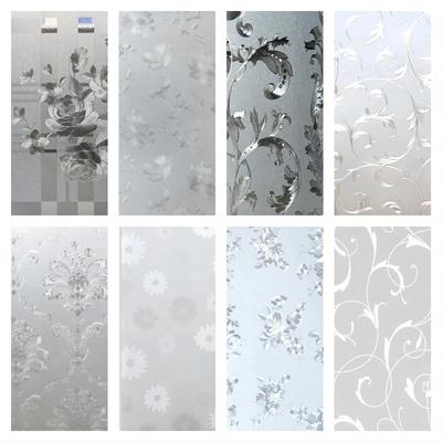 Pellicola per la privacy delle finestre, pellicola statica non adesiva, pellicola per finestre in vetro smerigliato, decorazione per porte del bagno, copertura per la privacy