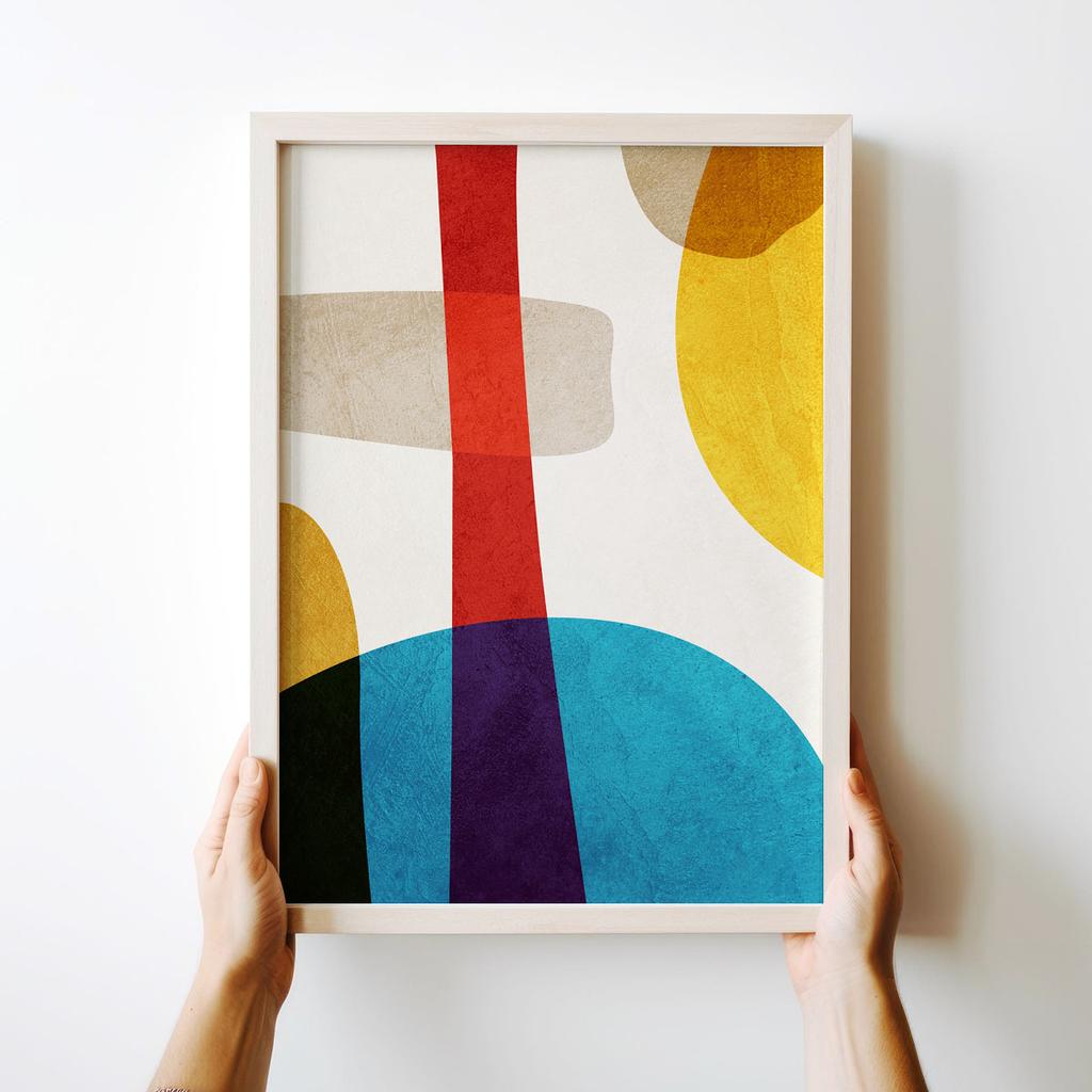 Poster Colorful Geometric Abstraction