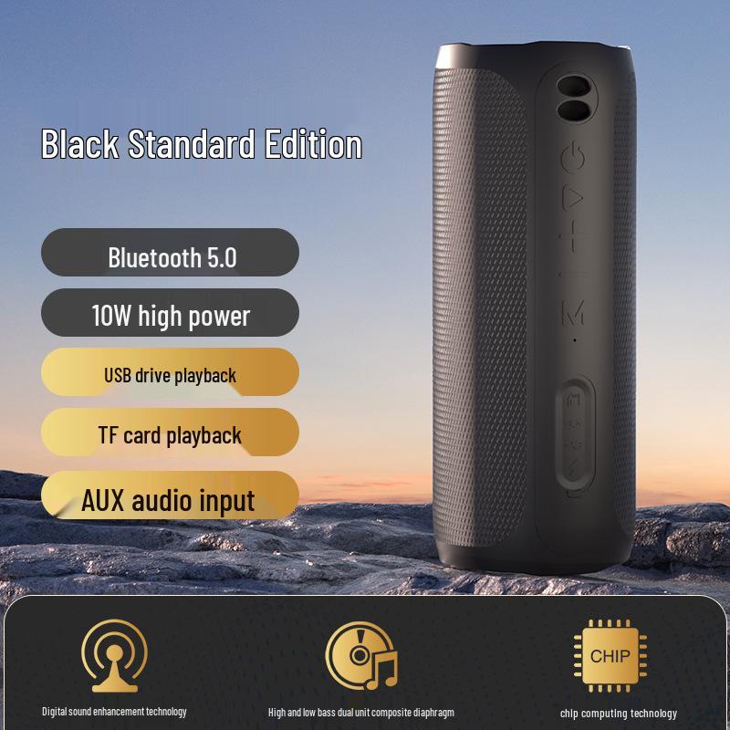 High-Power Wireless Bluetooth Speaker with Colorful Lights and Deep Bass for Home, Outdoor, and Office Use