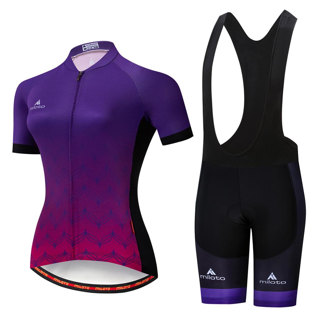 Cycling Suit Short Sleeve Strap Set 2026 Summer Breathable Cycling Suit Set Outdoor Cycling Suit, Women's Cycling Suit