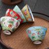 Cloisonné Enamel Douli Cup Ceramic Household Master Cup Kung Fu Tea Set Tasting Cup Large Tea Bowl Gift Box Set