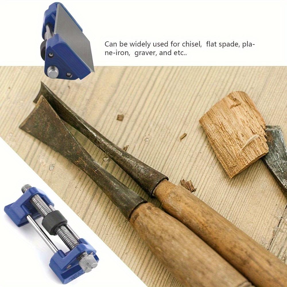 Adjustable Angle Honing Guide with Stone Holder, Professional Sharpening Fixture for Chisels and Planes