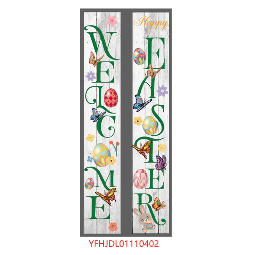 180 * 30Cm Easter Family Party Festival Atmosphere Arrangement Flag Polyester Cloth Couplet Customization