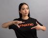 FnaticGear Team Title T-Shirt, Black, Small, FNC089, Crest Wordmark Short Sleeve T-Shirt, Black, Small, XX3016