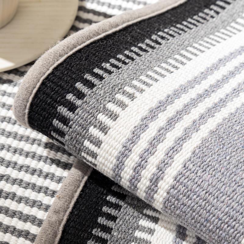 Einfaches modernes Baumwoll- und Leinenstoff-Sofakissen Vier Jahreszeiten Universelles Rutschfestes Kissen Sofaüberwurf Schonbezug