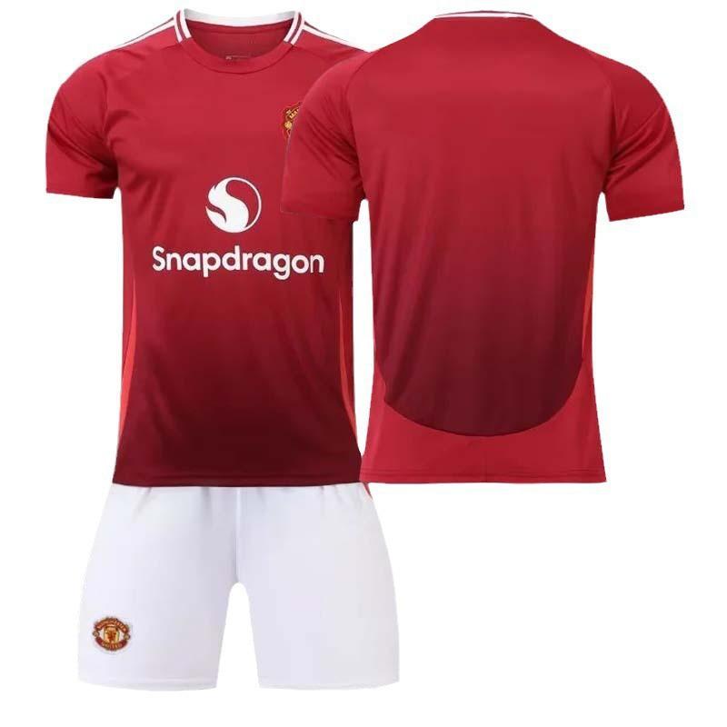 

2425 Red Devils Jersey Home Adult Children s Short-sleeved Football Uniform Set No. 7 C Ronaldo Competition Cross-border M
