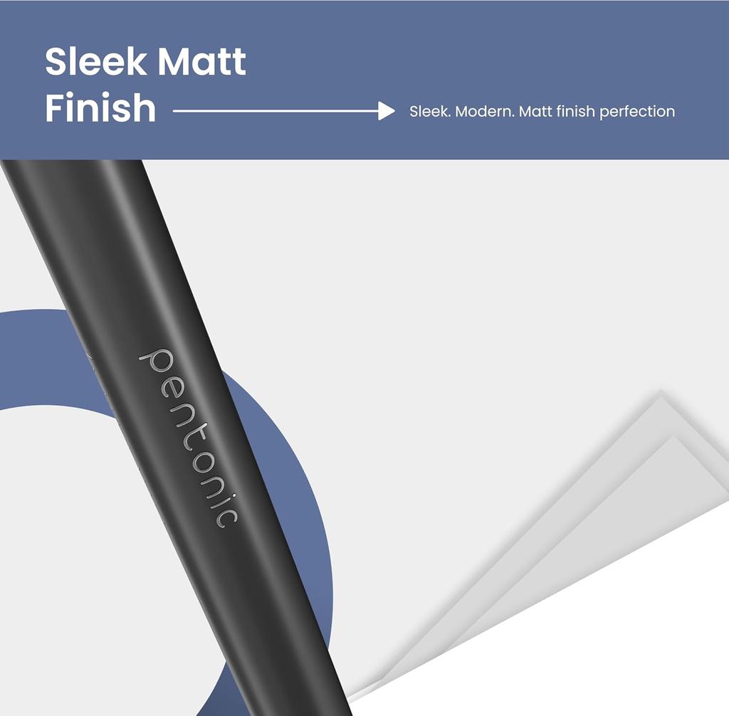 Pentonic 0.7mm Ball Point Pen Pack of 1 X 10pcs | Blue Ink, Black Body | Smooth Writing for Office, Home & School