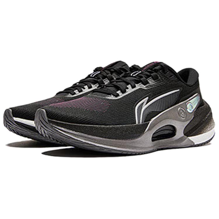 LiNing Lianing Lijun 7 V2 Technology Lace-Up Comfortable Non-Slip Wear-Resistant Low-Top Running Shoes Men sneaker Black Silver ARZU003-16