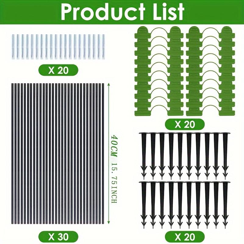 

[Каркас для теплицы, устойчивой к холоду] Съемный стержень из садового волокна для теплицы, защитный костюм от насекомых, съемный чехол для растений, защищающий от насекомых и морозостойкий чехол для растений 1 Set