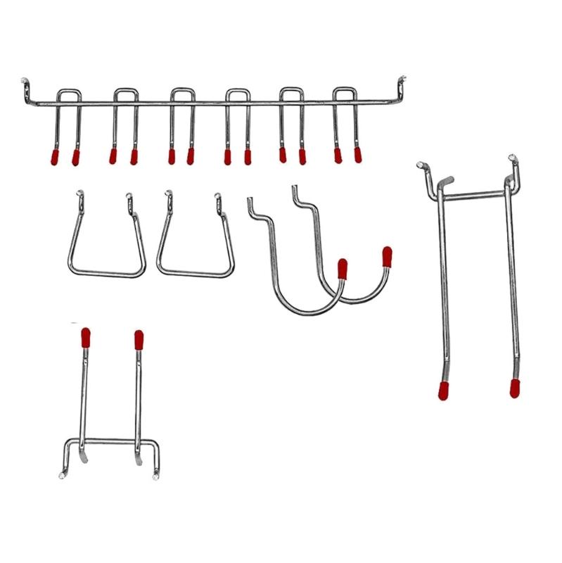 Multipurpose 114pcs Pegboard Hook Collection with Bins Accessory for Streamlineds Storage In Kitchen and Workspaces