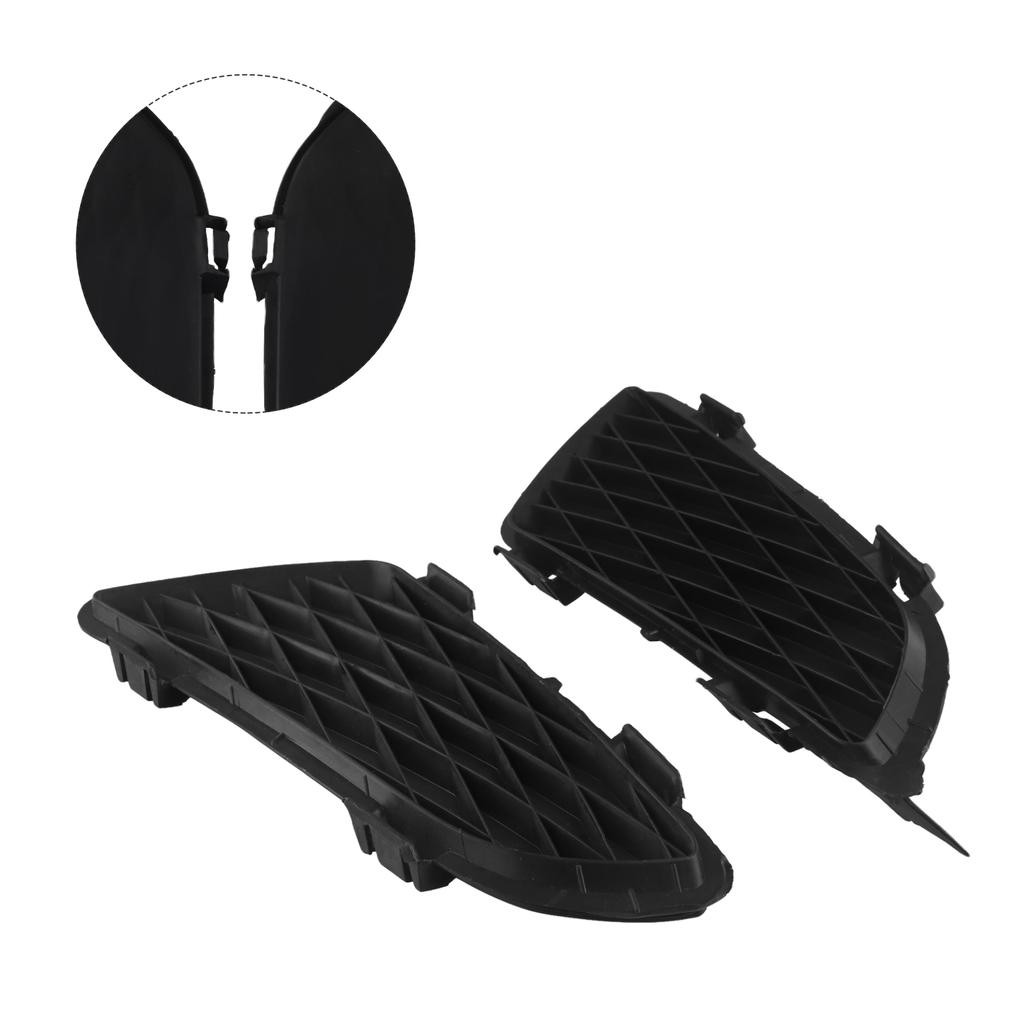 Fog Light Grille Replacement Front Bumper Fog Light Grille Replacement Part Appearance Shape Size High Quality Material