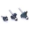 3pcs Corner Round Over Router Bit 14 Inch Shank with Bearing Woodworking Milling Cutter