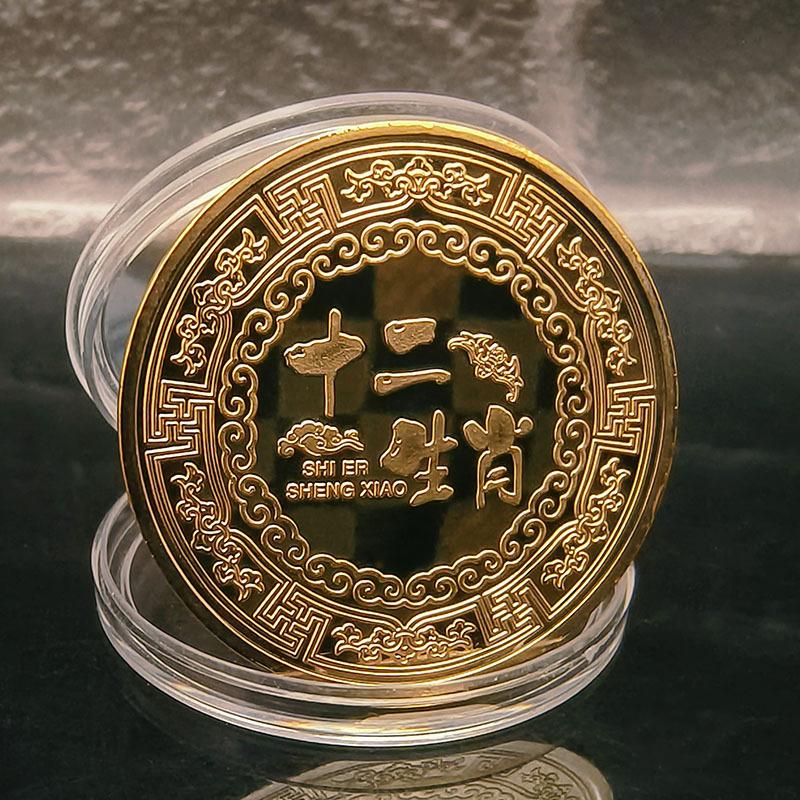 Coin Chinese 2026 12 Zodiac Horse Decoration Colored Commemorative Medal Year Of The Horse High Quality Decorative Coins Gift