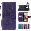 Butterfly Leather Flip Wallet Case For Motorola Edge 50 60 70 Fusion Moto G17 G57 Power G67 G77 G06 G86 G06 G32 G84 5G G35 G75 G73 G54 G55 G34 Cover