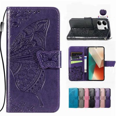 Butterfly Leather Flip Wallet Case For Motorola Edge 50 60 70 Fusion Moto G17 G57 Power G67 G77 G06 G86 G06 G32 G84 5G G35 G75 G73 G54 G55 G34 Cover