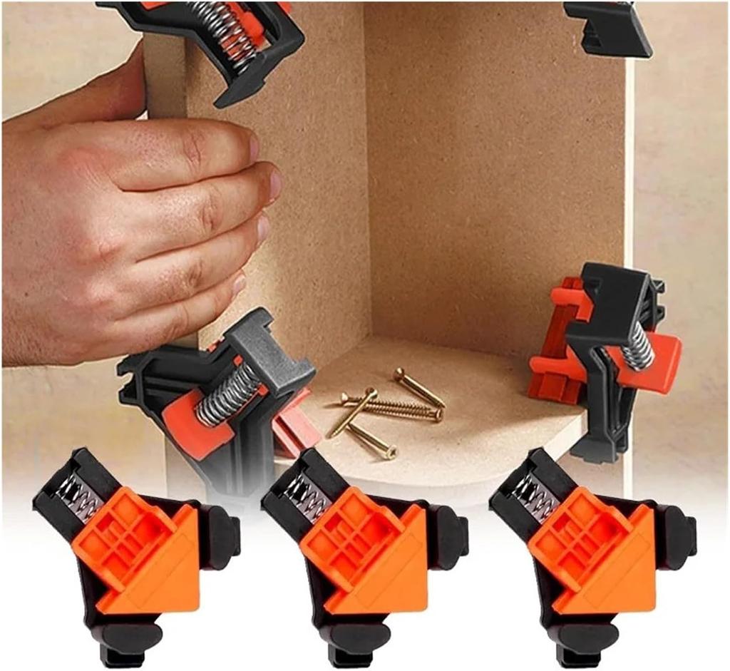 Xiaomi 1pc 4pcs Adjustable Corner Clamp for Woodworking,Reinforced Spring Lock 90-Degree Angle Clamps,For Frames,Cabinets,Furniture,DIY