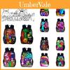 Garten Of Banban 3 40cm Niedlicher und farbenfroher Cartoon-Print Nylon-Rucksack für Jungen und Mädchen Ideal für die Schule