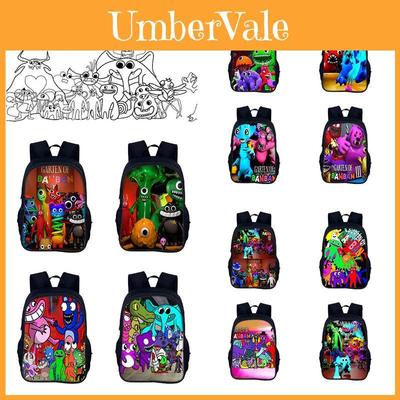 Garten Of Banban 3 40cm Cute And Colorful Cartoon Print Nylon Backpack For Boys And Girls Ideal For School