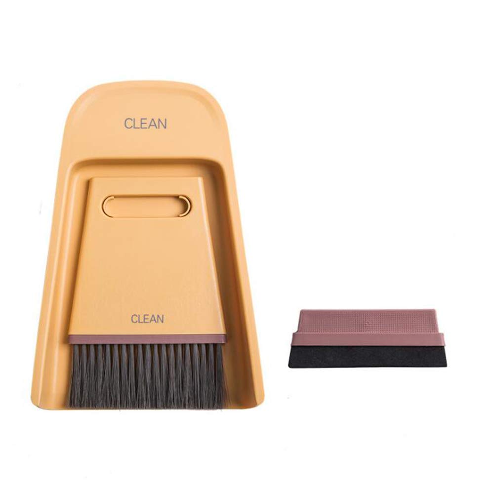 

Broom and Desktop Dustpan Set, Mini Broom for Dust and WetDry Cleaning, Plastic, Portable and Easy to Store, Multi-functional Cleaning Tools, Ideal