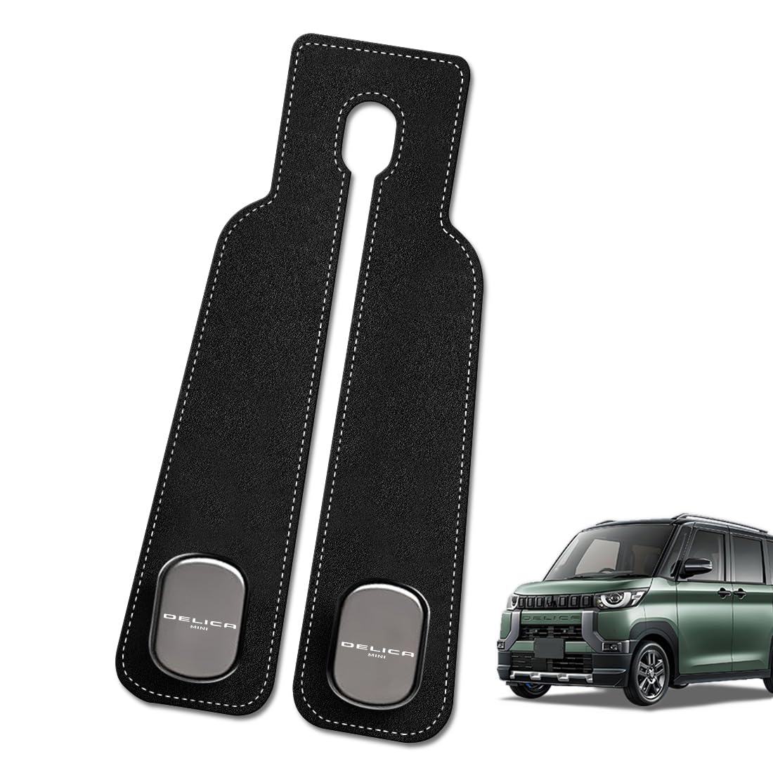 LUTU Car Seat Hooks for the New Delica Exclusive Logo Hidden Metal Double Fits Front and Interior Headrest Car Hooks Mini, Design, Hooks, Hooks, Rear,