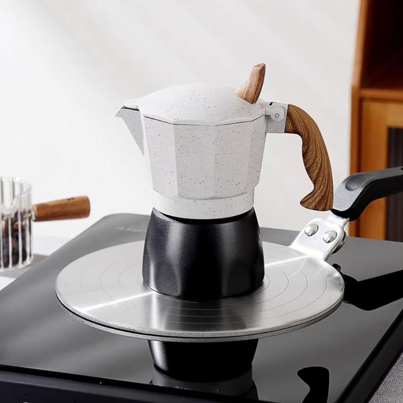 Induction Hob Converter Plate Stainless Steel Adapter Induction Adapter Plate Suitable for Mocha Pots and Coffee Makers