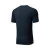 Li-Ning Verlaufstreifen V-Ausschnitt Atmungsaktives Kurzarm Badmintonshirt Unisex Oberteile Schwarz AAYU233-1