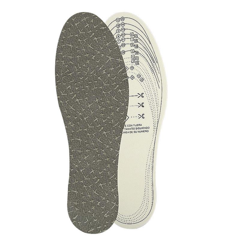 Casual Insoles Men's and Women's Four Seasons Can Be Cut Sports Sweat-absorbing 3MM Thick Embossed Non-woven Latex Insoles