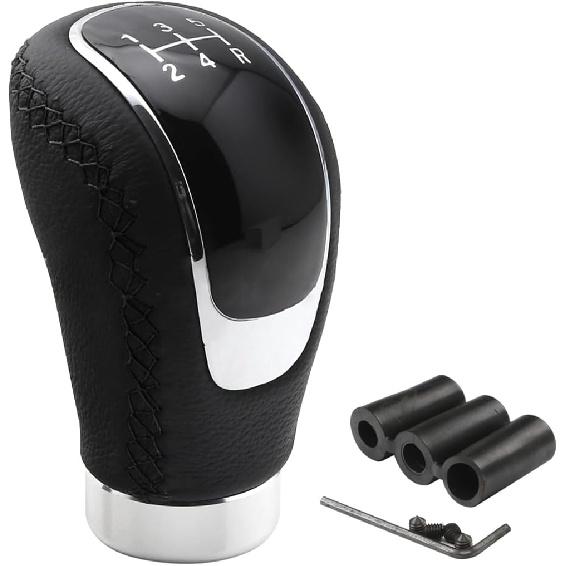 5 Speed Shift Knob, Weighted Manual Gear Shifter Knobs, Leather Gear Shifting Handle, Automotive Manual Universal Transmission, Interior Automatic