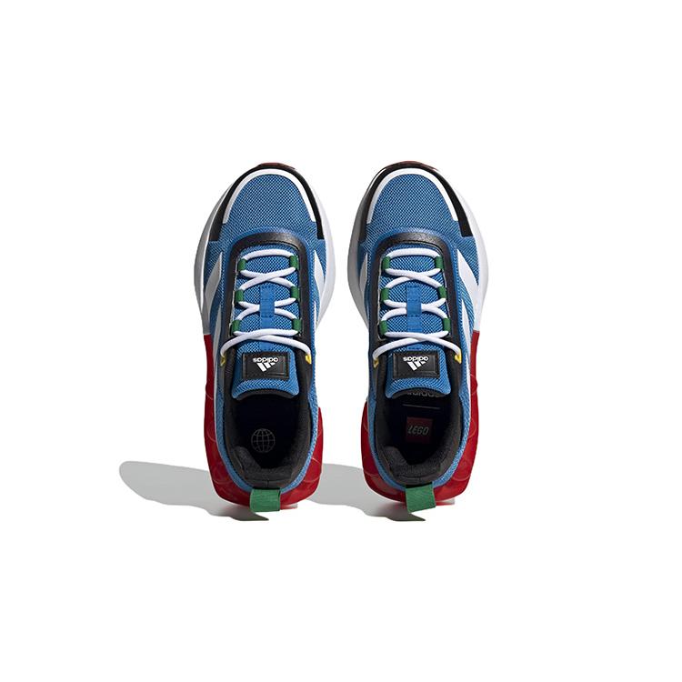 New adidas Tech Runner LEGO X Big Kid 'Shock Blue Red' HP5884