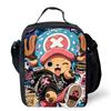 One Piece Lonchera Térmica Cartoon Thermal Lunch Bag Lightweight Portable Cooler Tote For Boys Girls School Picnic Camping Trip